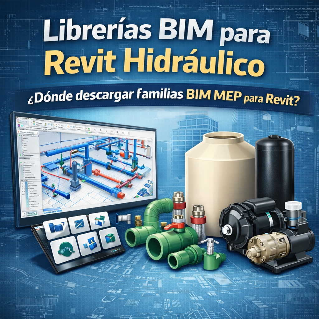 Librerías BIM para Revit hidráulico MEP Amanco y Rotoplas