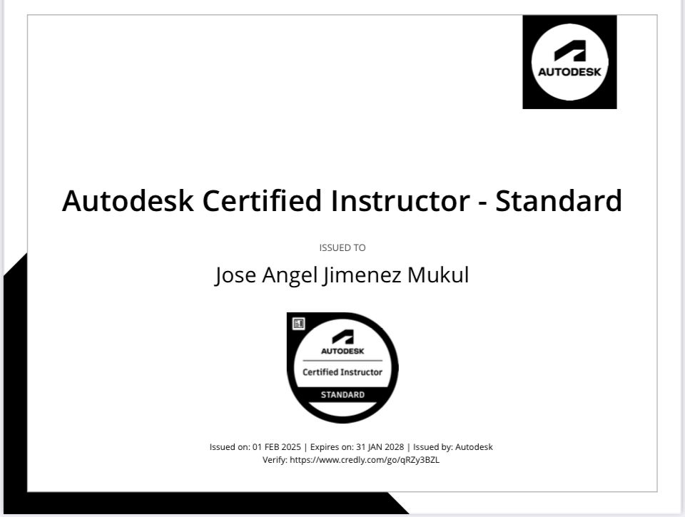 Credencial Autodesk Certified Instructor