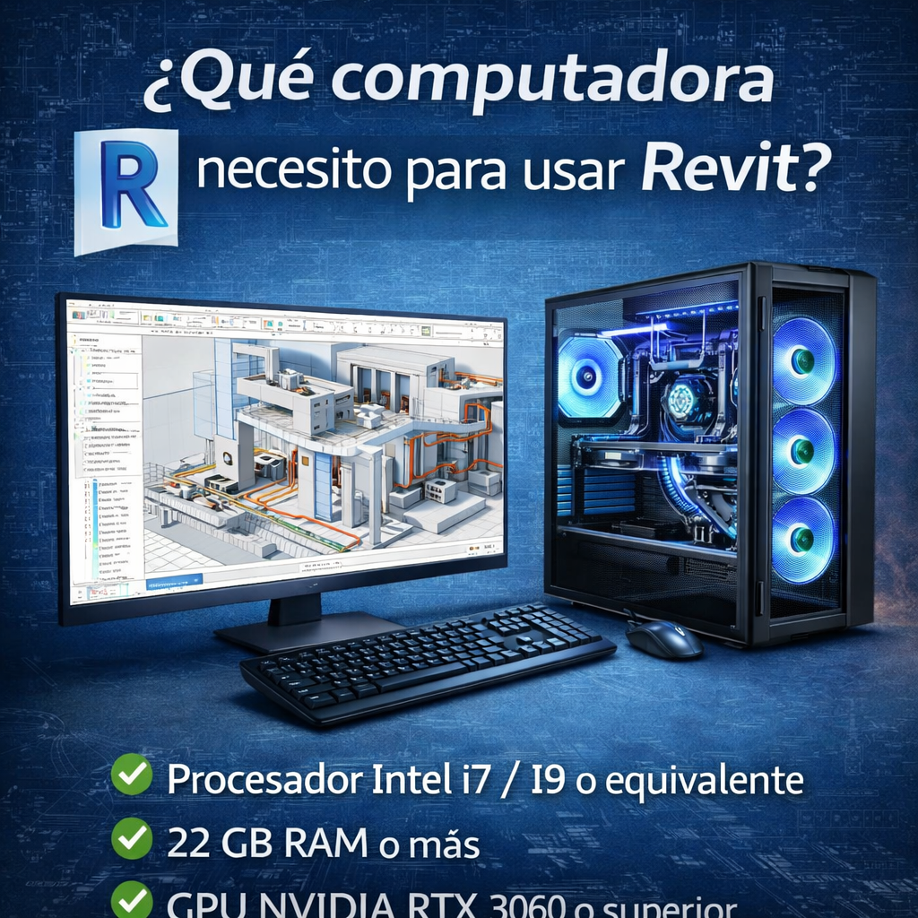Qué computadora necesito para usar Revit