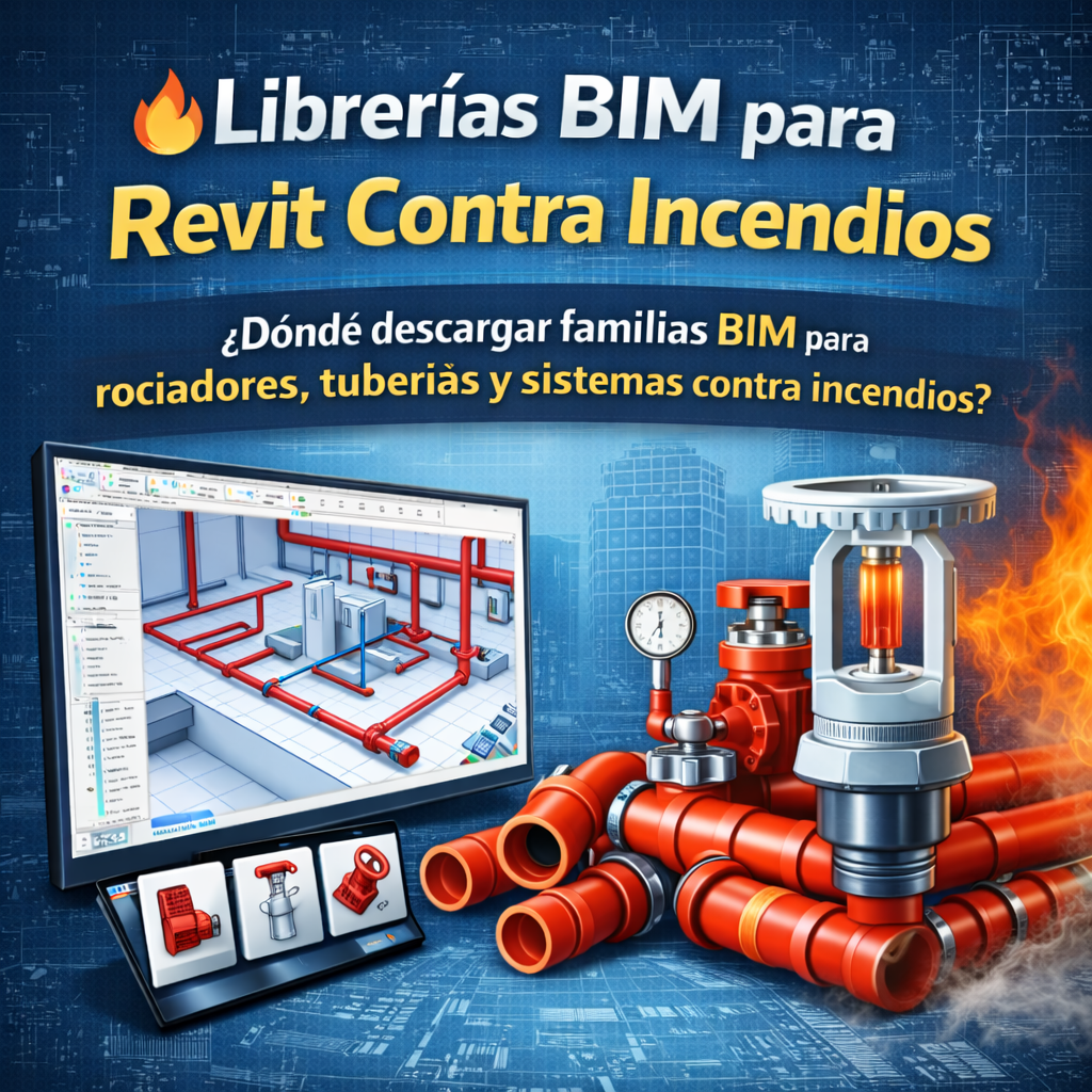 Librerías BIM para sistemas contra incendios en Revit