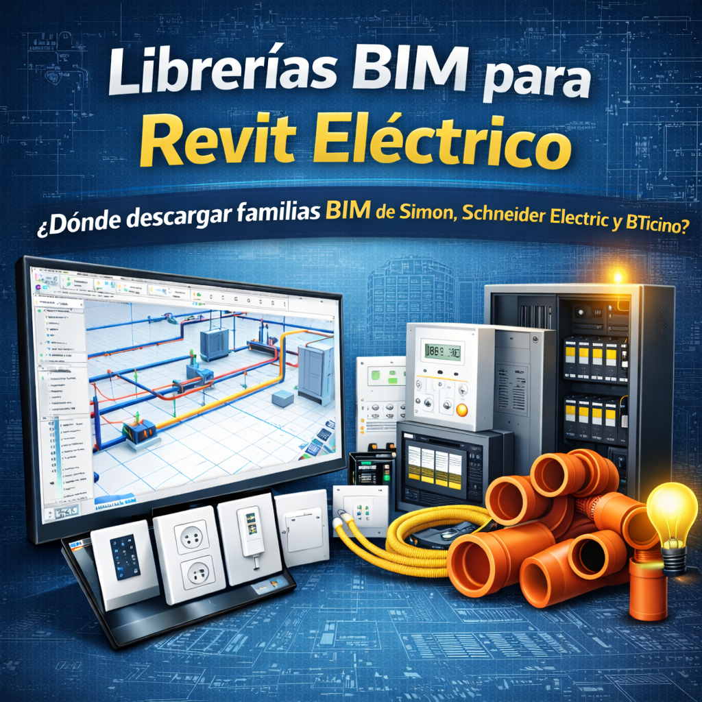 Librerías BIM para Revit eléctrico MEP
